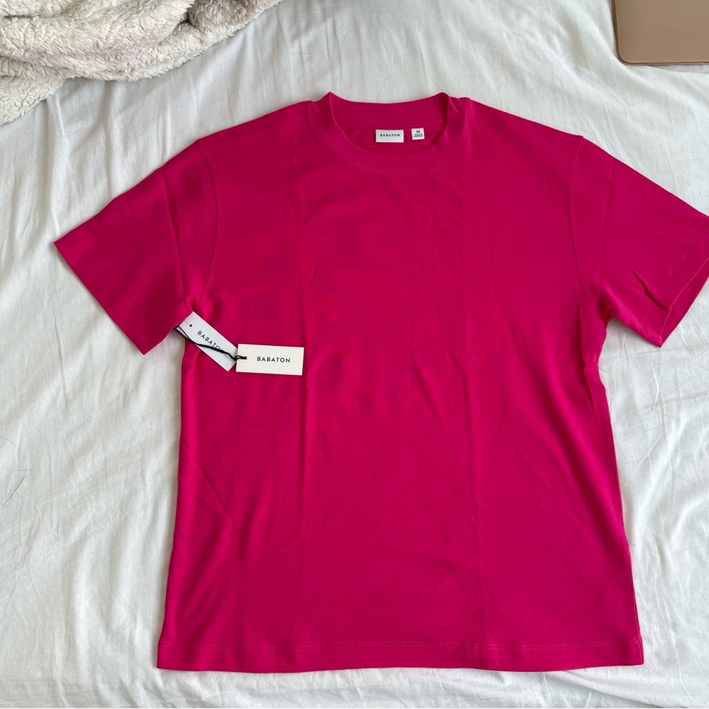 Aritzia Nwt Pink Cotton Shirt